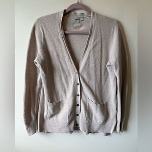Madewell Light Taupe Cardigan Sweater